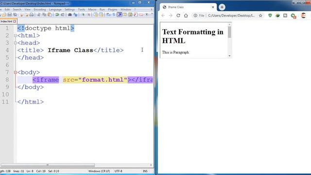 Iframe in HTML | Easy Tutorial | Hindi / Urdu смотреть онлайн