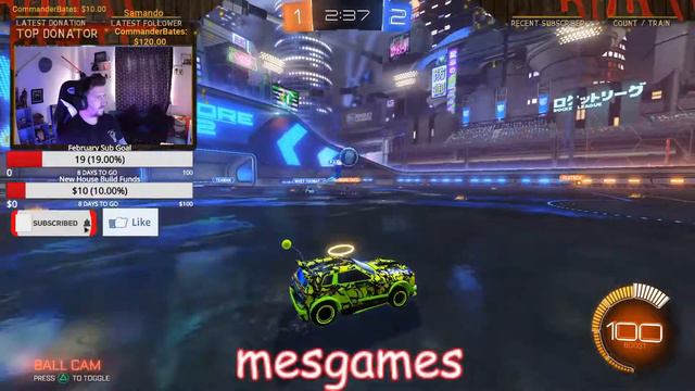 LIVE STREAMING - Rocket League - Grinding Diamond Status - Mesgames