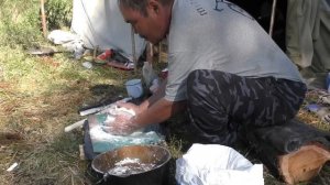 Эвенкийский хлеб - лепёшки (ЭВЭДЫШКИ ) от  оленевода - охотника.Экспедиция Зейского заповедника