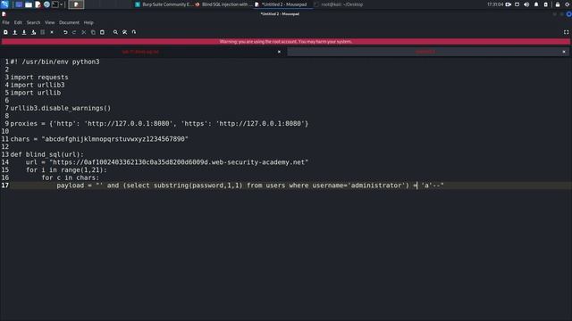 SQL Injection Lab11# Part02 - Blind SQL Injection with Conditional Responses - Web Security Academy смотреть онлайн
