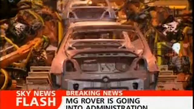 MG Rover Bankruptcy - Sky News - 06/04/2005