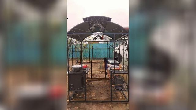 Беседка-мангал 