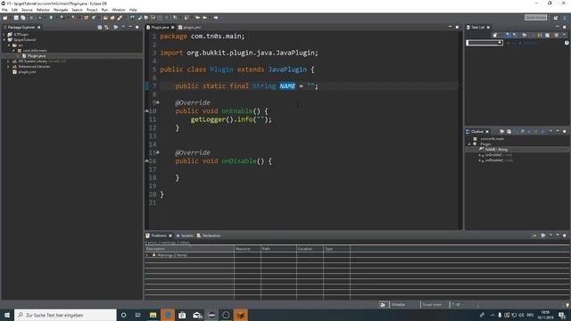 onEnable und onDisable Methoden ☆ Spigot Tutorial #1 смотреть онлайн