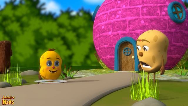 Aloo Kachaloo Beta Kahan Gaye They | आलू कचालू I Hindi Nursery Rhymes Cartoon | Jamure Kids смотреть онлайн