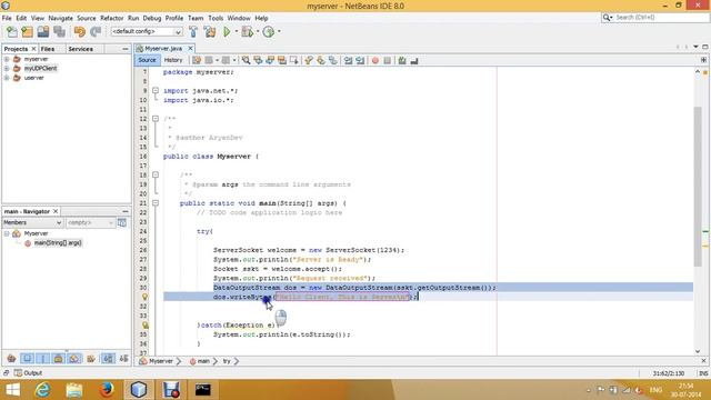 Practical 4 TCP/IP server, socket program смотреть онлайн