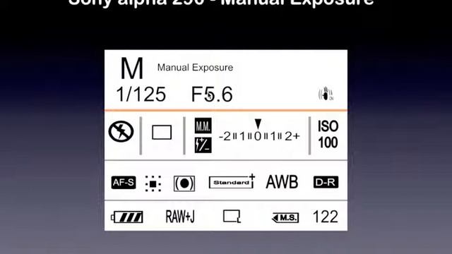 Sony a290 - svensk - genomgång av manuella inställningar смотреть онлайн