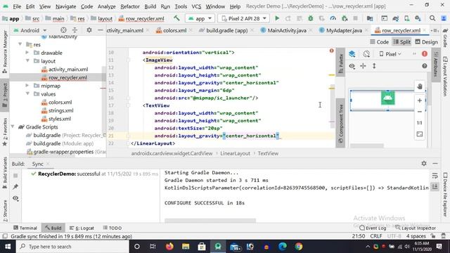 How To Use Recyclerview in Android Malayalam Tutorial смотреть онлайн