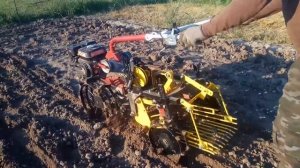 Фаворит с грохотной картофелекопалкой квм-01 Целина после переделки