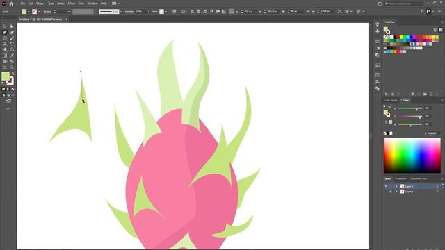 Adobe Illustrator Tutorial // Create a Vector Dragon Fruit from Sketch смотреть онлайн