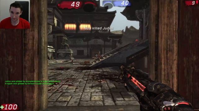 WIN Godlike Team Instagib - Rising Sun 10 player 100 kill - Unreal Tournament 3 - Gameplay 007 смотреть онлайн