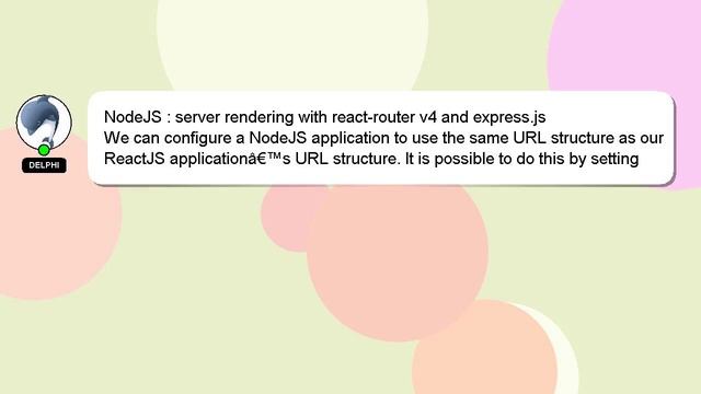 NodeJS : server rendering with react-router v4 and express.js смотреть онлайн