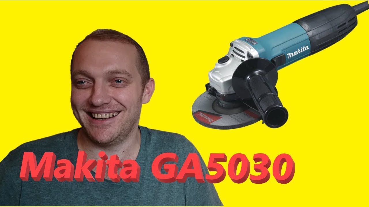 УШМ Makita GA5030X3, 720 Вт, 125 мм РАСПАКОВКА смотреть онлайн