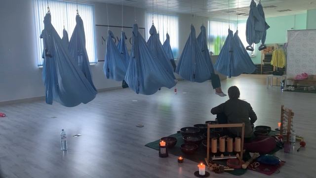 Звуковая программа в гамаках «Левитация» с бубном и поющими чашами в Медвежьегорске 29.07.2023 смотреть онлайн
