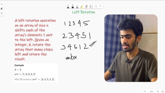 Left Rotation - Array/Vector | HackerRank | Problem Solving | Tamil | code io смотреть онлайн