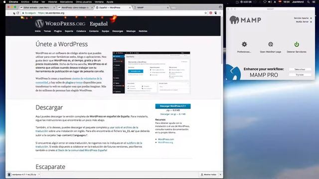WordPress: cómo trabajar de forma local en Mac con MAMP (compatible con Windows) смотреть онлайн