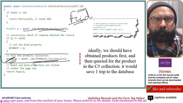 (Beginner Level) Updating Records and the Form Tag Helper (Database Connectivity - 6)|ASP.NET Core смотреть онлайн