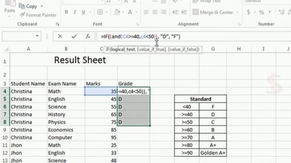 IF Formula in Excel With Multiple Conditions | If Else Statement in Excel | Nested IF And Or