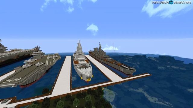 Minecraft Battleship USS Missouri (BB-63) смотреть онлайн