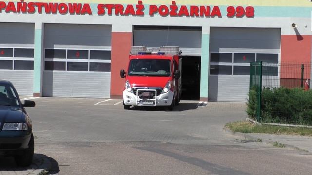 Wyjazd Alarmowy 363[M]40 SLRt Opel Movano/Dragon JRG 3 Płock Do Kolizji