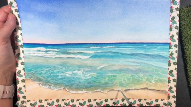 Watercolor Ocean Waves | Watercolor Ocean Lesson | Cindy's Art смотреть онлайн