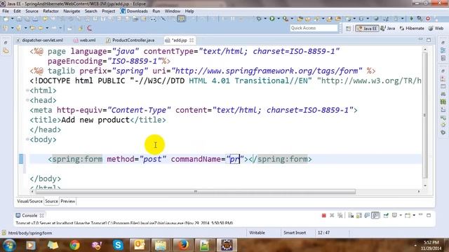 CRUD Spring MVC Framework and Hibernate смотреть онлайн