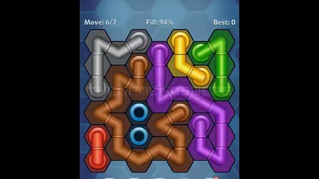 Pipe Lines Hexa Amateur Level 111-120 Solution смотреть онлайн