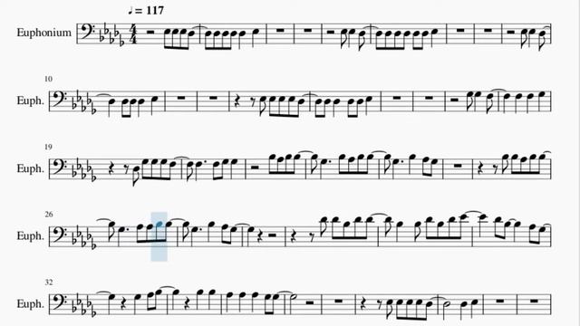 Euphonium Sheet Music: How to play Dancing On My Own by Robyn смотреть онлайн