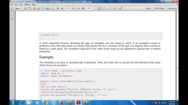 Chapter-19 Java Exceptions (Java Exceptions) смотреть онлайн