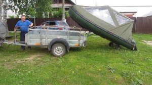 Прицеп для лодки !!! Загрузка .