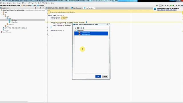 How To create Java Json parser From file with GSON смотреть онлайн