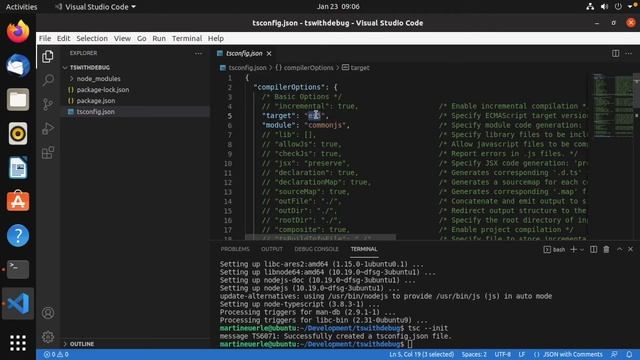 Create a TypeScript Project in Visual Studio Code with debug in less than 3 minutes. смотреть онлайн