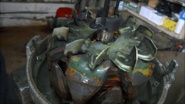 замена коллектора ротора генератора BOSCH