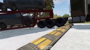 Trucks vs Speed Bumps - BeamNG.Drive