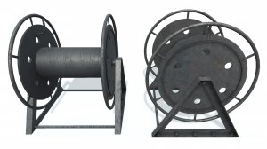 3D модель. Швартовная вьюшка. 3D model. Hawser reel G Gray.