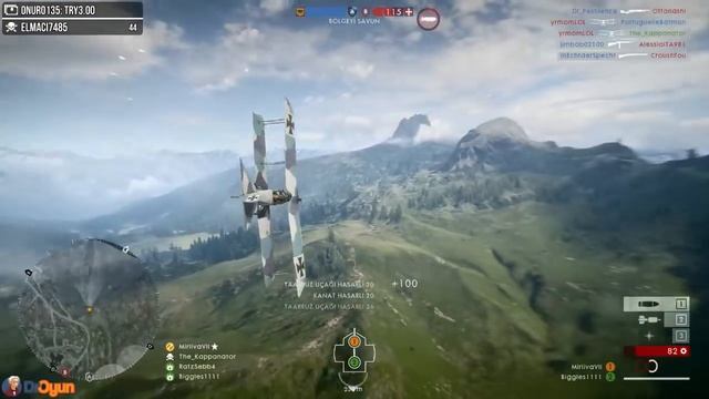 Battlefield 1 | 144 - 6 Attack Plane Gameplay [Canlı Yayından] смотреть онлайн