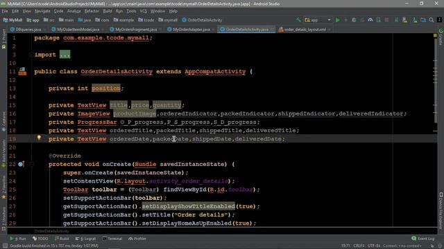 How to make an e-commerce android app?(Part-93)| Order Details Activity | Hindi Tutorial 2019 смотреть онлайн