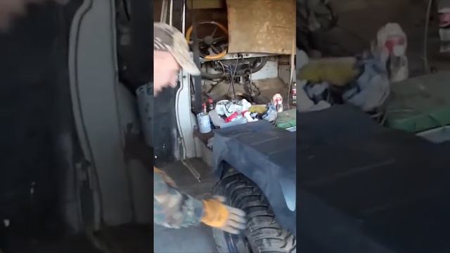 Прикидка кузовных элементов при ремонте УАЗа смотреть онлайн
