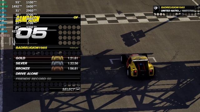 Ryzen 3 2200G Vega 8 TrackMania Turbo 1080p stock A320 смотреть онлайн