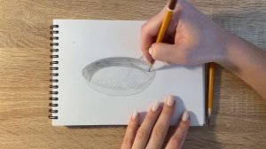 Как нарисовать сковородку карандашом | Рисунок для начинающих поэтапно