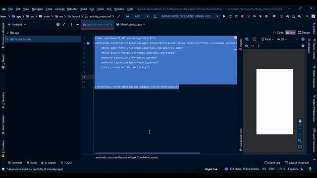 Terms & Conditions Material Design Android Studio 2020 смотреть онлайн