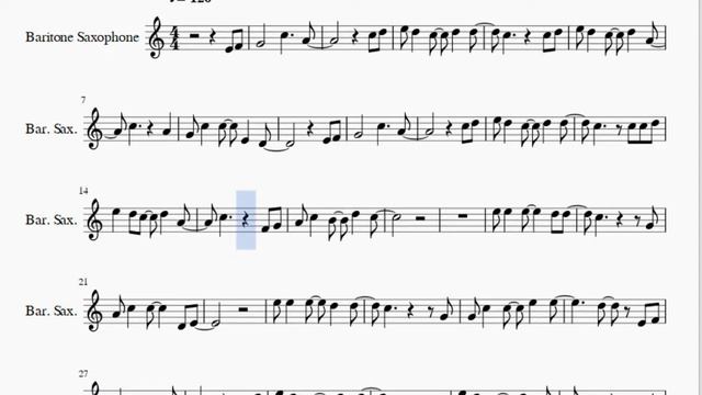 Baritone Sax Sheet Music: How to play Island Song (Adventure Time) by Ashley Eriksson смотреть онлайн