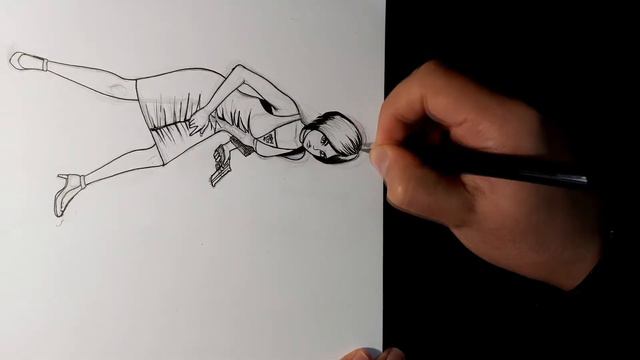 Speed Drawing | Entintando a Ada Wong de Resident evil 2. смотреть онлайн