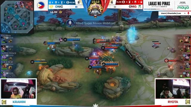 MPL PH S12 - W6D3 - OMG vs ONIC - GAME 2 смотреть онлайн