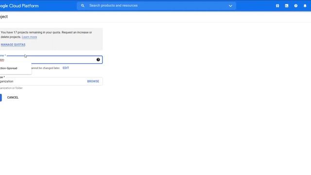 1st Step: Creating a project on Google Cloud Platform смотреть онлайн