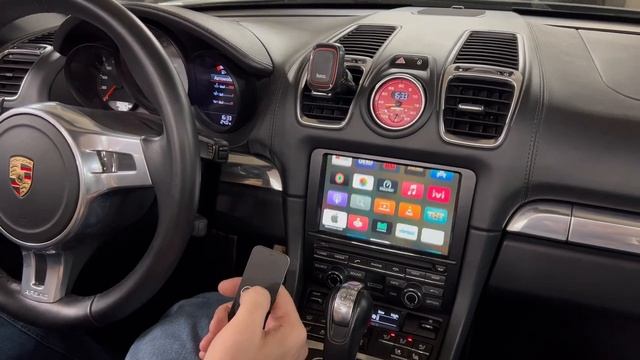 Porsche PCM3.1 - подключить Apple TV на штатный монитор смотреть онлайн