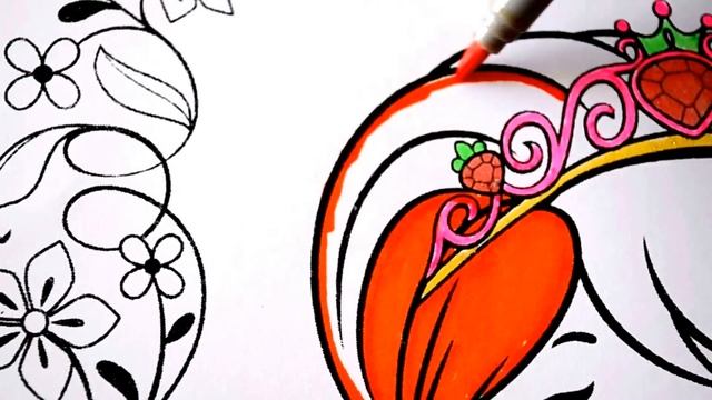 Strawberry Shortcake Berryfest Princess Coloring Book Page Fun for kids to learn Art смотреть онлайн