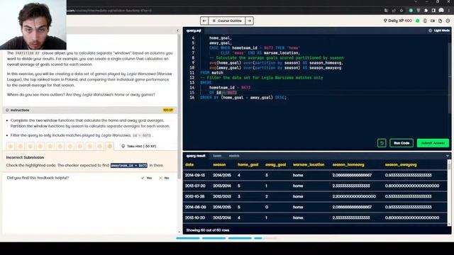 DataCamp: Intermediate SQL - Window Functions 4# смотреть онлайн