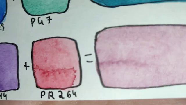 Мои любимые смеси в акварели