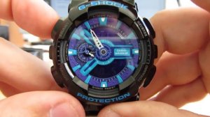 Casio G-Shock GA-110HC-1A видео-обзор и настройка