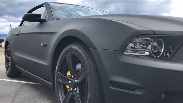 Ford Mustang Full Wrap | Dead Matte Black смотреть онлайн